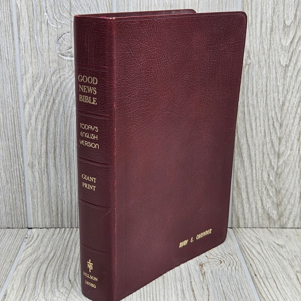 Thomas Nelson Good News Bible Giant Print Today's English Version Burgundy 1976